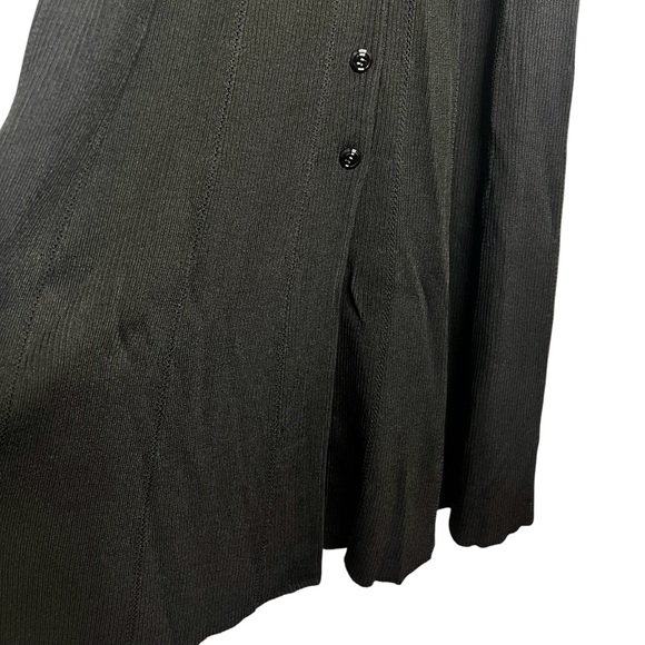 NEW Sandro Black Sleeveless Ribbed Knit Maxi Dress Size XS - Picture 3 of 5